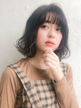 リリアン 表参道(relian) シースルーバングでつくるふんわりボブ☆relian表参道☆