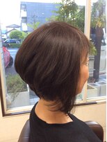 マイヘアー(MY HAIR)&nbsp;襟足スッキリ前下がりショートボブ