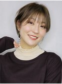 ナチュラルショート_厚めバングローライトスリークボブ_26904