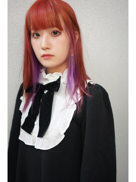 ザ オーダー(THE ORDER) レッドにインナーでパープルを入れたハイトーンのデザインカラー