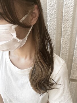 ネオリーブカップ 町田店(Neolive capu) イヤリングカラー ＊ 韓国風顔まわりカット【ベージュカラー】