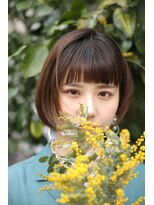 ヘアードレッシングショップ サロ(Hair Dressing Shop Salo) 【Salo武庫之荘】抜け感ミニボブ#30代#40代#50代#前髪あり