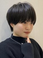 ロンドブルーム 天神大名店(Lond Bloom) 大人マッシュショート丸みショート黒髪ショートベリーショート