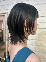 リコ 池袋東口店(Liko)&nbsp;ソフトウルフ　ワイドバング ブルーアッシュ