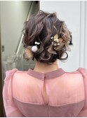 ボブでもできるゆるふわアップスタイルで可愛く♪