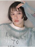 ニュアンスボブ × インナーカラー