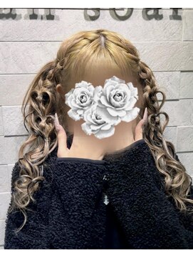 クランルシェ(clan luce) 編み込み2連ハートツインテール