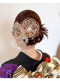 成人式　ヘアセット　カチモリヘア