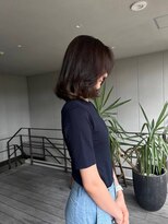 リバレッジ 広尾(Leverage) 海外風大人ロブヘア:Mao Shibasaki