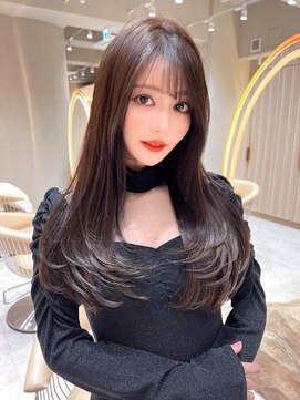 ロンド アンブル 四条烏丸(Lond ambre) 【五島巨幹】 レイヤーロング/顔型別ヘアスタイル特集/前髪