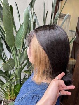 アン(Hair make un) 【インナーカラー】ハニーベージュ♪