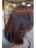 大人ふんわり内巻きボブスタイル