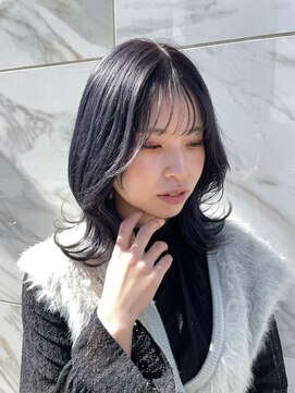 ジエクト ヴィシア(The Ect VIXIA) 韓国風ミディ/ネイビーブルー/ブルーバイオレット