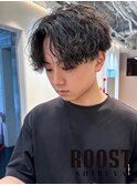 波巻きパーマ
