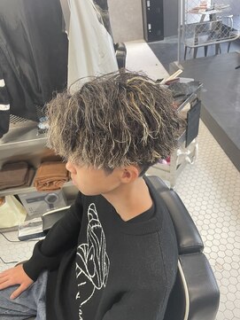 リプレイ 草津店(RIPLAY) ベリーショート/ダークアッシュ/ニュアンスパーマ/韓国マッシュ