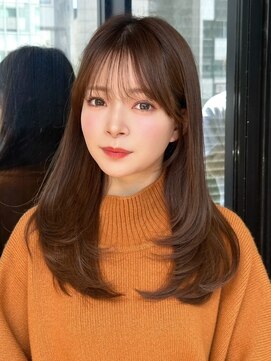 アマトウキョウ アユンチェ(AMA TOKYO×AYUNCHE) 韓国スタイル/ナチュラルくびれヘア_くびれ巻き_レイヤーカット