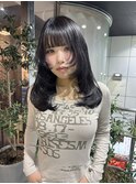 ブラック×ザクザクレイヤーカット