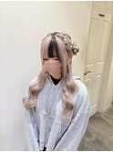 この春大人気！サイドお団子ヘア