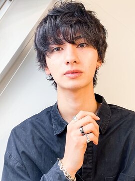 ジョリエス 目白店(Joliesse) 無造作マッシュメンズショート☆ツーブロックアッシュブラウン