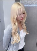 14958ホワイトアッシュ抜きっぱなしブリーチホワイトブロンド