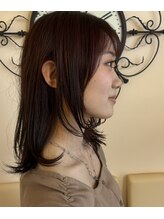 ヘアージン 野々市(hair Jin) ミディアム＋フィックスレイヤー＋シューティングレイヤー