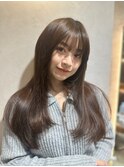 ミニウルフレイヤーカット顔周りカット前髪カット韓国ロング銀座