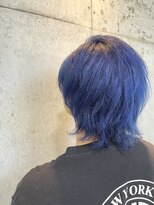 ポート バイ プライマル(port by primal)&nbsp;刈り上げセンターパート/ブルーブラック/スパイキーショート
