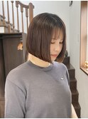 ぱつっとボブ/大人ヘア/髪質改善