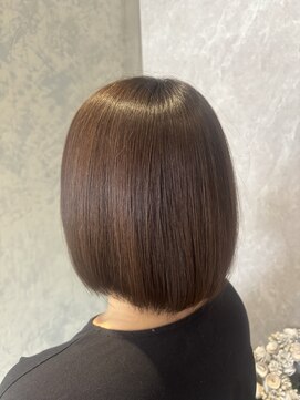 ラディアント 泉南店(Radiant) 30代40代◎艶感オリーブベージュ上品ショートボブ