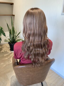 ダブルカラー/ブリーチ/ミルクティー/ベージュ