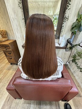 美髪矯正/before after