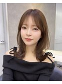 韓国レイヤー/韓国風/ボブ/髪質改善/黒髪/ブリーチなし〔池袋〕