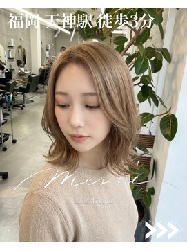 メルシー 福岡天神店(Merci) 福岡天神/ボブ/縮毛矯正/韓国風ボブ/くびれボブ
