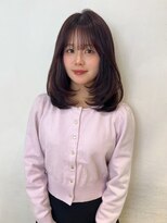 アクシス 栄店(`AXIS)&nbsp;森崎ミルクティーブロンド/ダークブルー/デジタルパーマ/栄