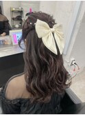 ハーフアップヘアアレンジお呼ばれヘア川越本川越