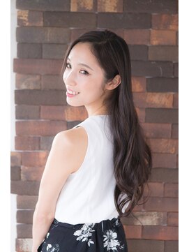 ナチュラルエフ(natural f) 【natural-f 豊中】センターパート 耳かけ 無造作 ロング☆