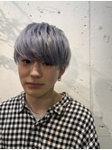 【MITSU】シルバーグレー×マッシュショートレイヤー