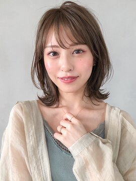 キリ 表参道(kyli) 小顔カットハイライトカラーオリーブカラーセミウェットウェーブ