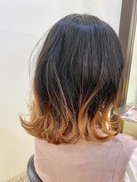 ヘアアーク(HAIR arc)&nbsp;裾カラー#グラデーションカラー#オレンジ#ハイトーンカラー