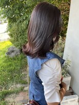ヘア プロデュース キュオン(hair produce CUEON.) ミディアム×チェリーピンク