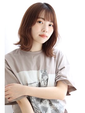 アルベロ(albero) ◆韓国風×外ハネミディ×マロンベージュ◆albero山崎