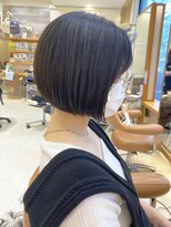 モリオ フロム ロンドン サッポロファクトリー店(morio FROM LONDON)&nbsp;【morio】札幌ボブ　自然な丸みのぱつっと暗髪ボブ