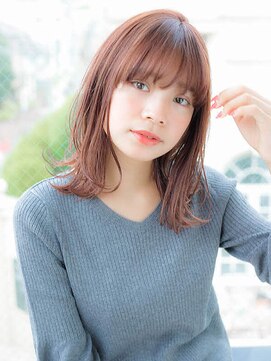 ルティア(Lutia) ピンクベージュ 外ハネセット