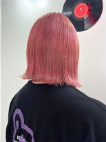 デート 下北沢(DATE)&nbsp;ダブルカラーピンクベージュケアブリーチハイトーン髪質改善