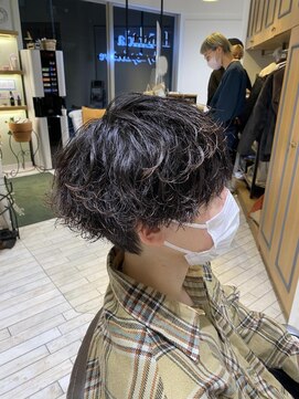 リンダバイネオリーブ 白楽店(Linda by neolive) メンズ波巻きスパイラルパーマ・ニュアンスパーマ