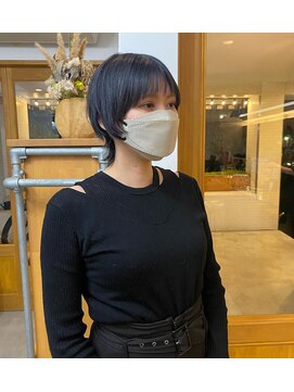 コミレ(COMILE) ショートウルフxダークグレージュ