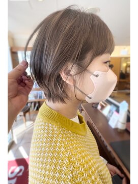 スニップ(Snip) 20代30代大人可愛い小顔ショートミルクティーベージュ