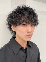 フォルテ 草薙店&nbsp;ウルフ　アッシュブラック　カルマパーマ　ベリーショート