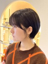 ロンド パルティール 大宮(Lond partir)&nbsp;カールセミディシアカラー姫カットダークアッシュショート