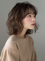 アルトリスト(Altruist Aging×HAIR&SPA)&nbsp;★ダークアッシュ大人ガーリーボブ着物ミディアムレイヤーカット